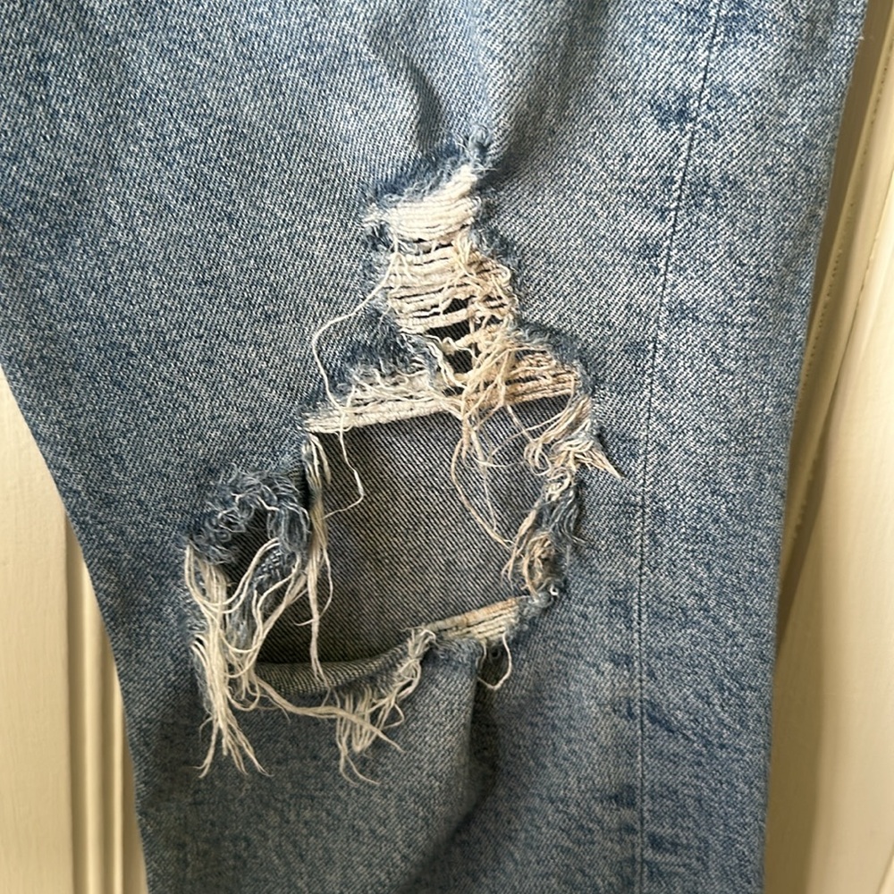 Agolde Riley High Rise Crop Jeans Size 27 - Picture 6 of 10